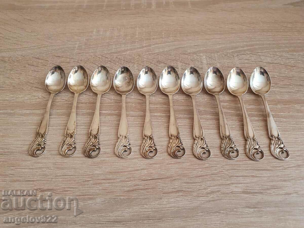 10 coffee spoons E.P.N.S