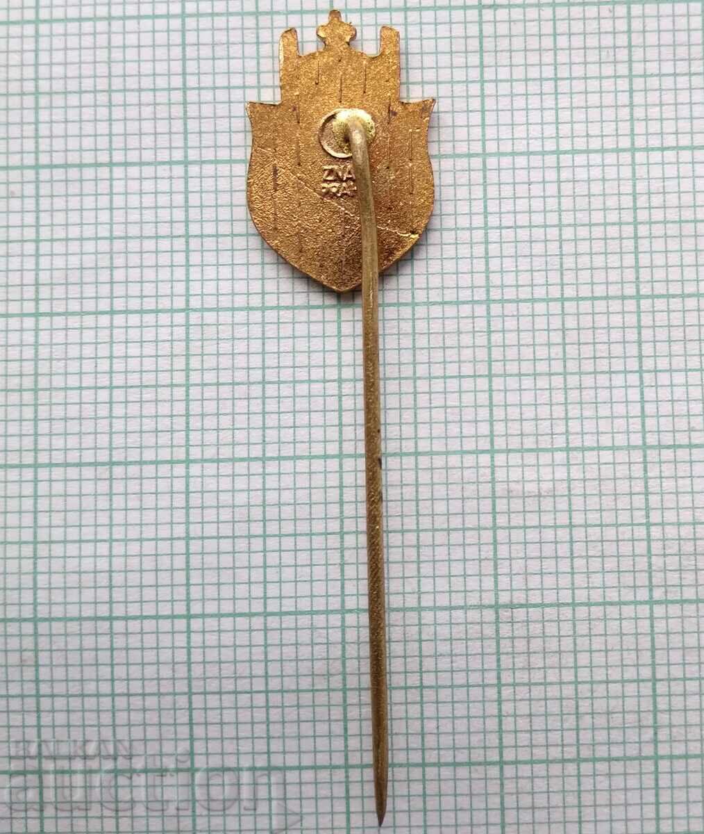 Auction 16916 Badge - coat of arms of the city of Prague - bronze enamel Auction 16916 Badge - coat of arms of the city of Prague - bronze enamel