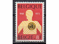 1973. Belgium. 25 years World Health Organization (WHO).