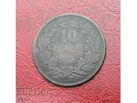 Luxembourg-10 cents 1854-row