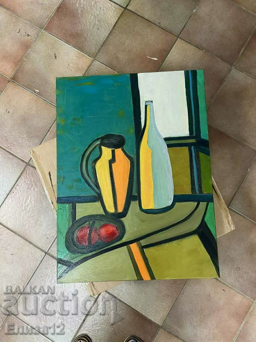 Still life oil paints, modern painting