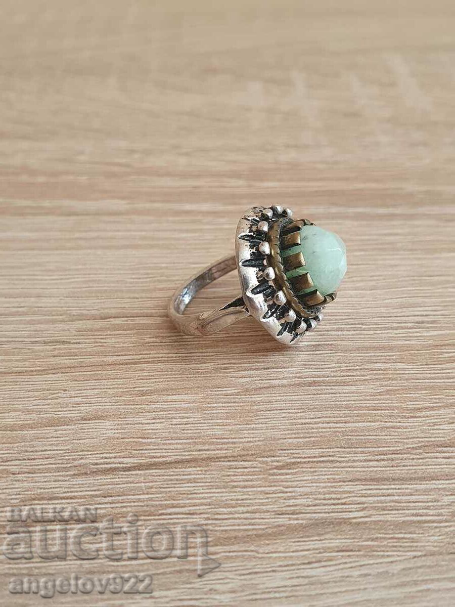 A beautiful ring with a natural stone!