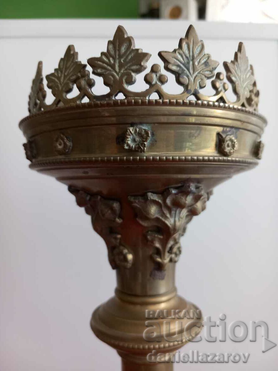 Old Enthroned CHURCH Candlesticks with price 450.00 BGN | € 230.08 Old Enthroned CHURCH Candlesticks with price 450.00 BGN | € 230.08