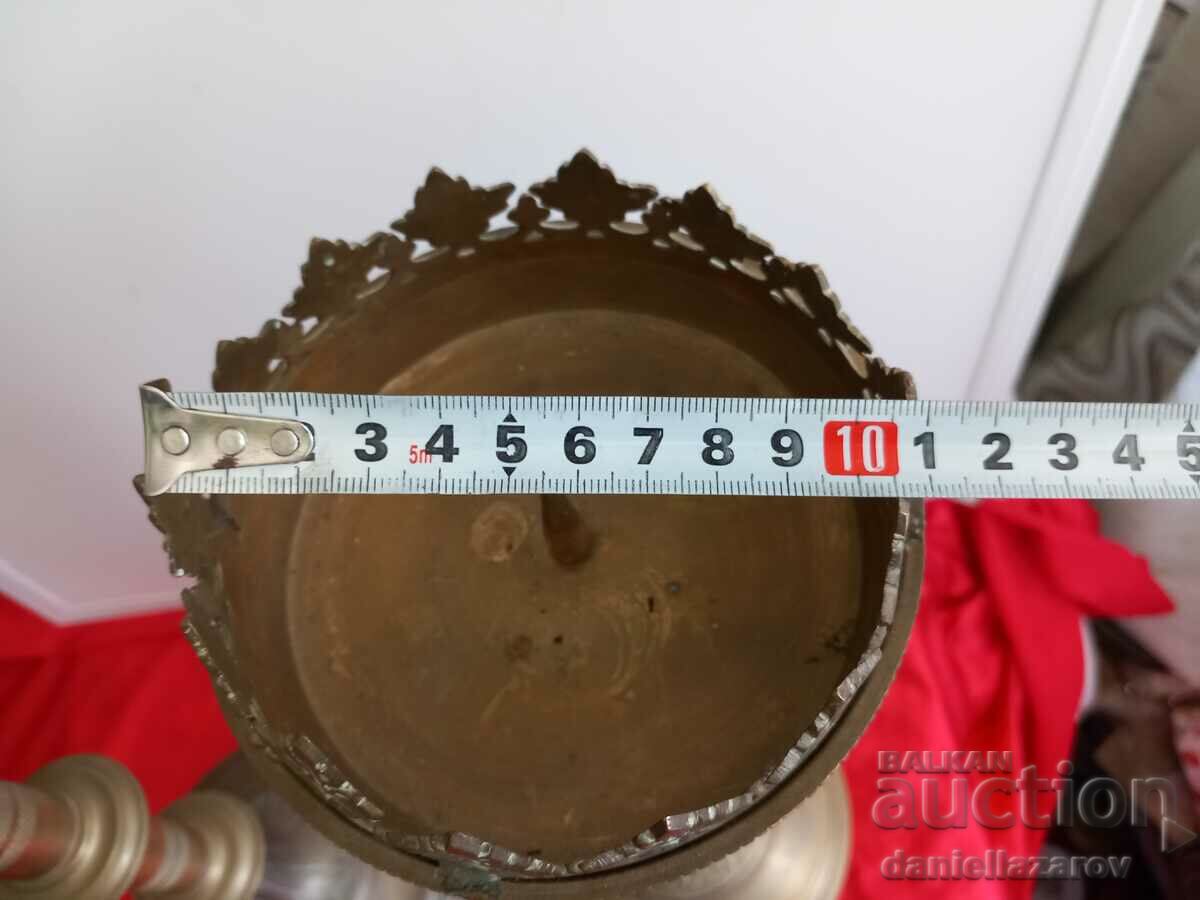 Old Enthroned CHURCH Candlesticks - 7 Old Enthroned CHURCH Candlesticks - 7