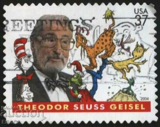 Stamped Theodore Seuss Geisel Writer 2004 από τις ΗΠΑ