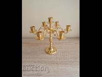 Solid bronze candle holder 7 pcs