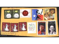 Part of an envelope with Musicians of the USA stamps