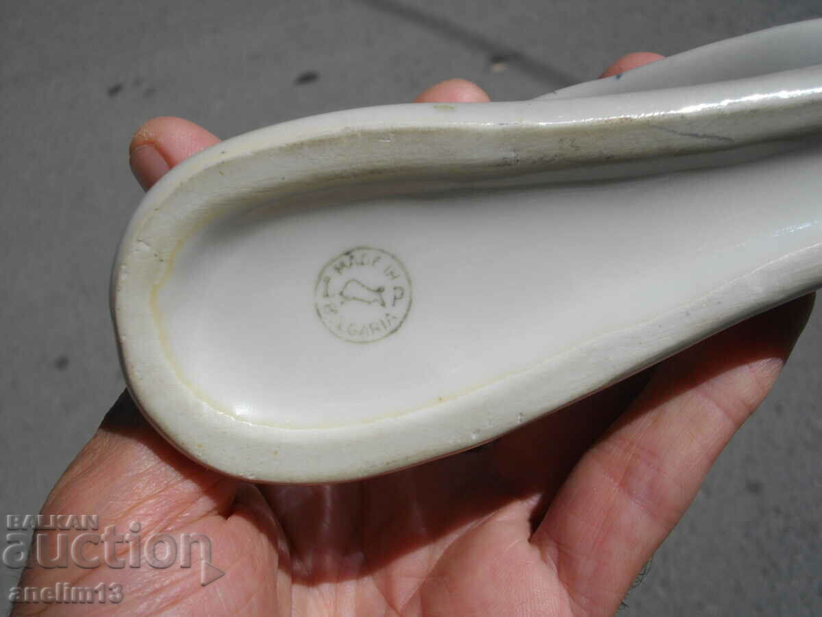 OLD BULGARIAN PORCELAIN PEACOCK - 6