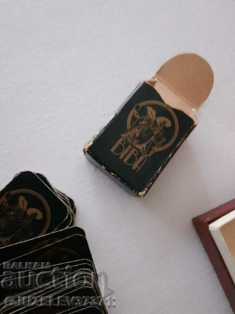 Old mini playing cards made in Belgium - 5 Old mini playing cards made in Belgium - 5