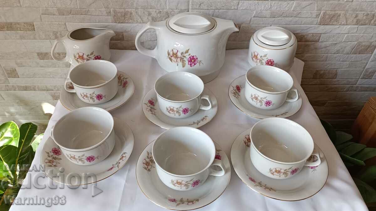 Brand new tea set - 15 pieces - Zavod Dyanko Stefanov with price 90.00 BGN | € 46.02