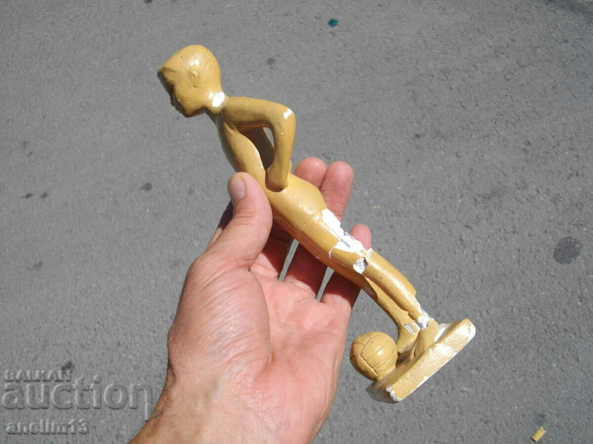 FIGURĂ DE GIPS VECHI STATUETA FOTBALIST CSKA - 5