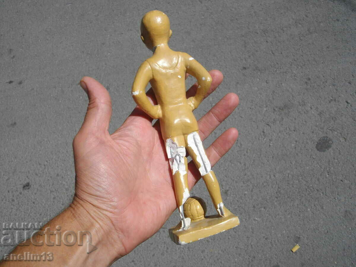 FIGURĂ DE GIPS VECHI STATUETA FOTBALIST CSKA - 6