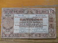 1 guilder 1938 - Netherlands ( F )