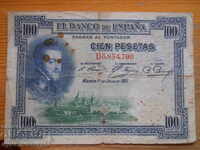 100 Pesetas 1925 - Spain ( G )