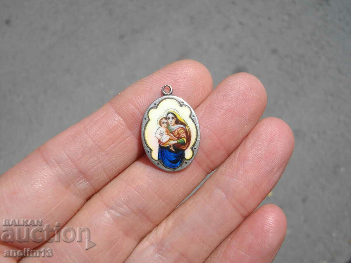 Аукцион СТАР СРЕБЪРЕН МЕДАЛЬОН ДЕВА МАРИЯ ЕМАЙЛ Аукцион СТАР СРЕБЪРЕН МЕДАЛЬОН ДЕВА МАРИЯ ЕМАЙЛ