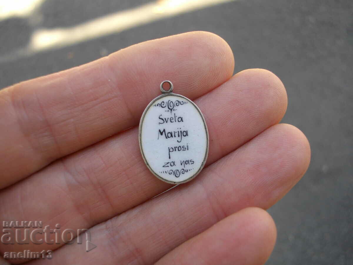 СТАР СРЕБЪРЕН МЕДАЛЬОН ДЕВА МАРИЯ ЕМАЙЛ - 5 СТАР СРЕБЪРЕН МЕДАЛЬОН ДЕВА МАРИЯ ЕМАЙЛ - 5