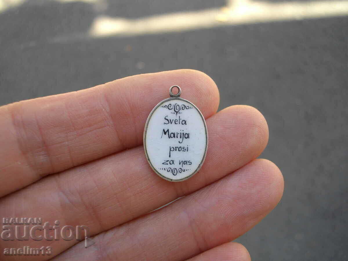 СТАР СРЕБЪРЕН МЕДАЛЬОН ДЕВА МАРИЯ ЕМАЙЛ - 6 СТАР СРЕБЪРЕН МЕДАЛЬОН ДЕВА МАРИЯ ЕМАЙЛ - 6