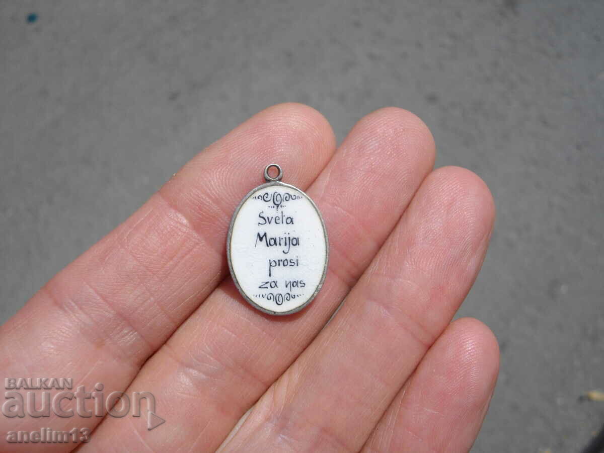 СТАР СРЕБЪРЕН МЕДАЛЬОН ДЕВА МАРИЯ ЕМАЙЛ - 7 СТАР СРЕБЪРЕН МЕДАЛЬОН ДЕВА МАРИЯ ЕМАЙЛ - 7