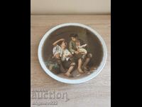 Bavarian porcelain plate with Murillo painting