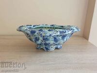 Belgian porcelain fruit bowl H.BEQUET