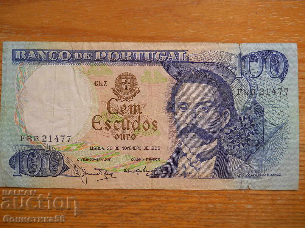 100 escudos 1965 - Portugal ( F ) 100 escudos 1965 - Portugal ( F )