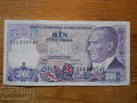 1000 Lira 1970 - Turkey ( VF )