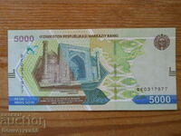 5000 soum 2021 - Uzbekistan (UNC)