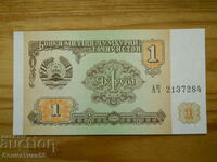 1 rublă 1994 - Tadjikistan (UNC)