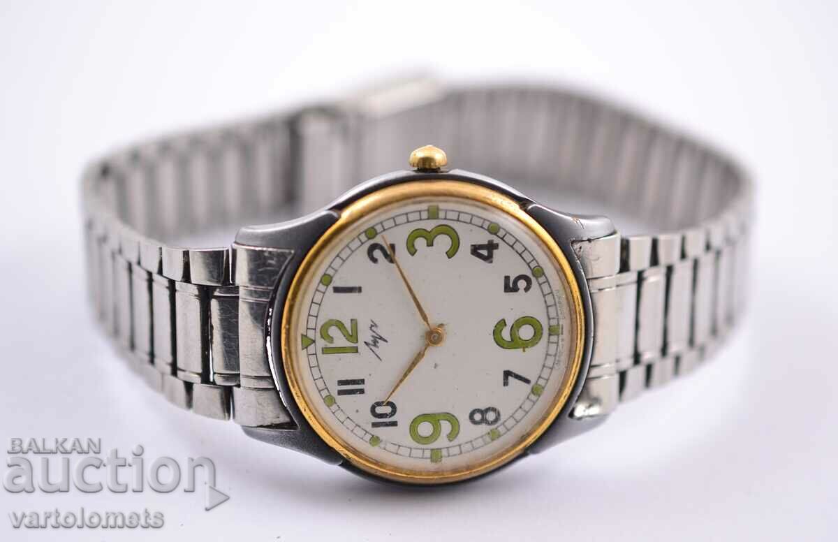 Men's watch BEAM Russia with gold plating - works