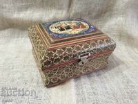 Antique jewelry box-Finnish marquetry