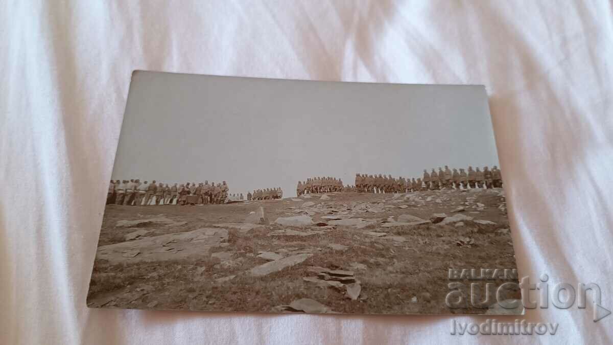 Photo Officers and soldiers at the Prayer at the front 1917