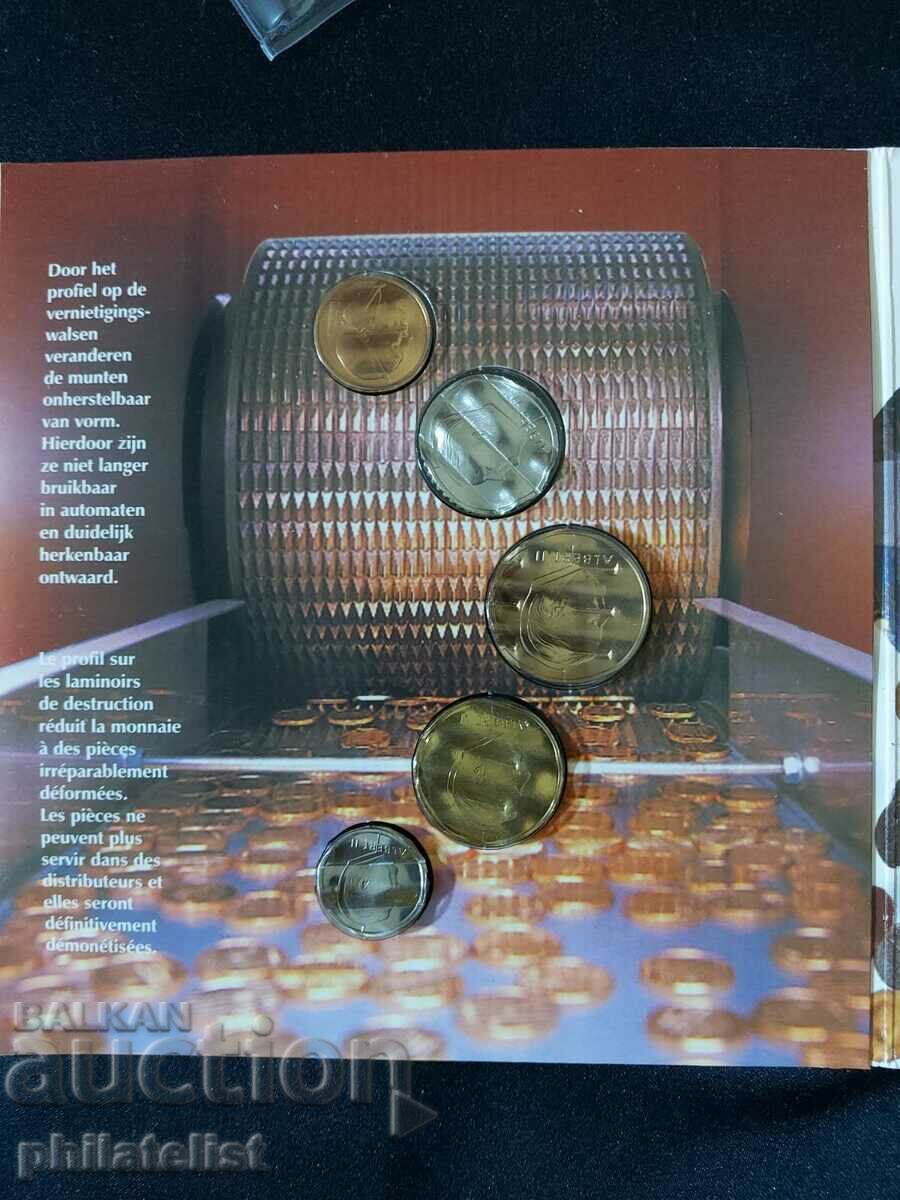 Auction Belgium - original bank set in francs and euro series 2002 Auction Belgium - original bank set in francs and euro series 2002