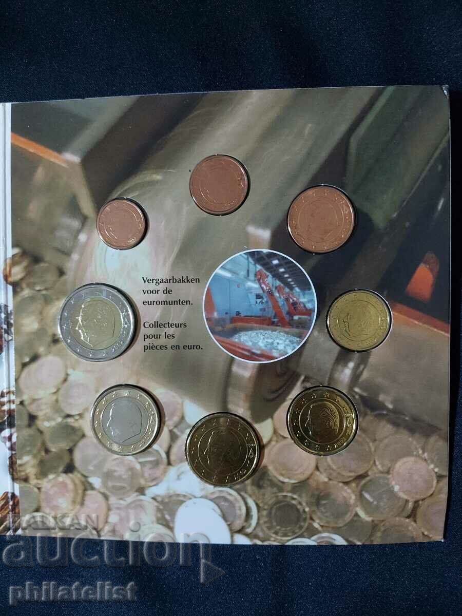 Belgium - original bank set in francs and euro series 2002 - 5 Belgium - original bank set in francs and euro series 2002 - 5