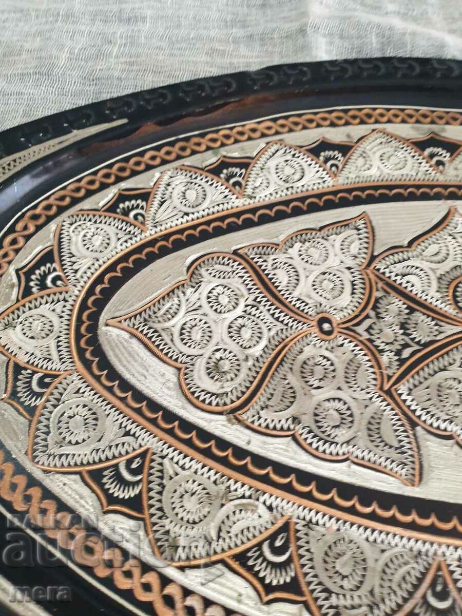 Fine copper tray with price 80.00 BGN | € 40.90 Fine copper tray with price 80.00 BGN | € 40.90