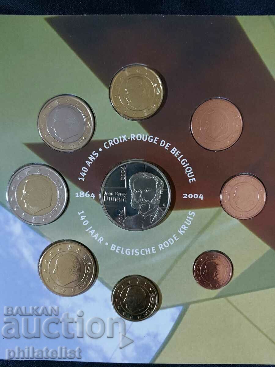 Auction Belgium 2004 - bank euro set from 1 cent to 2 euro + BU medal Auction Belgium 2004 - bank euro set from 1 cent to 2 euro + BU medal