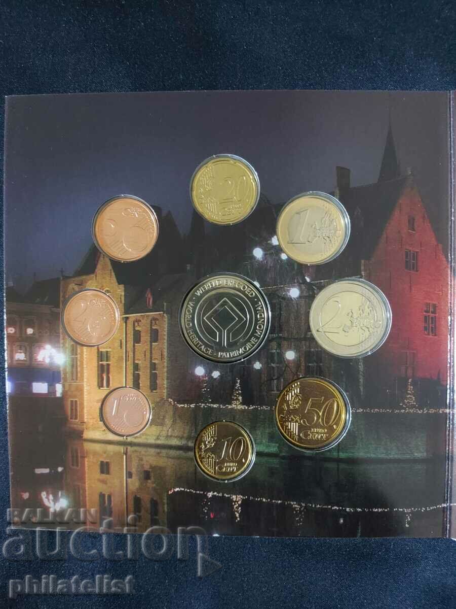 Auction Belgium 2010 - bank euro set from 1 cent to 2 euro + BU medal Auction Belgium 2010 - bank euro set from 1 cent to 2 euro + BU medal