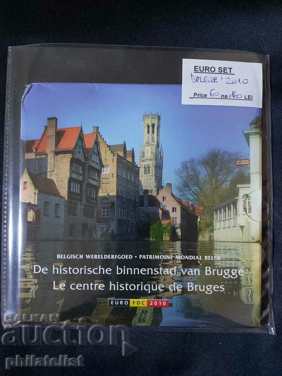 Belgia 2010 - bancă euro setată de la 1 cent la 2 euro + medalie BU