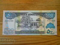 500 de șilingi 2008 - Somaliland (UNC)