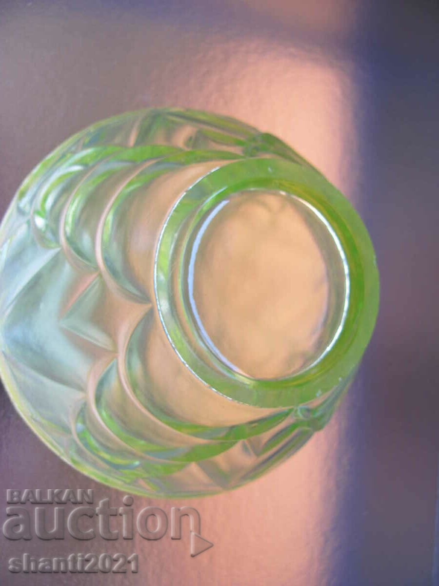 Sugar bowl, bowl, uranium glass - 6