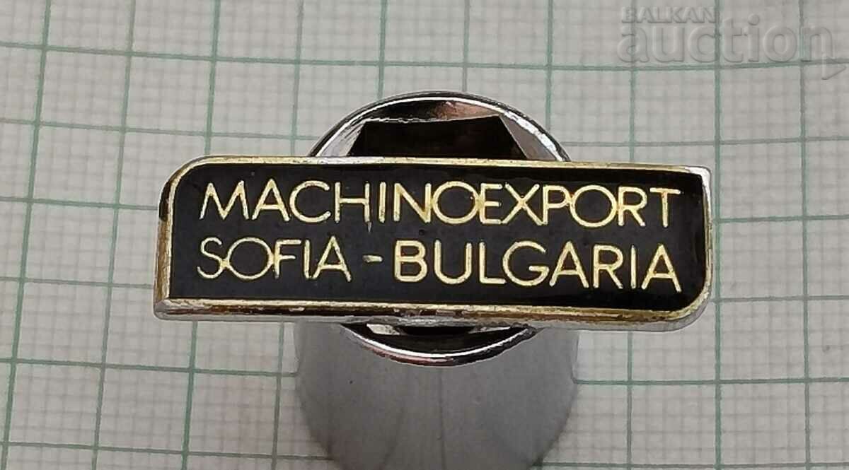 BULGARIA MACHINE EXPORT LOGO BADGE