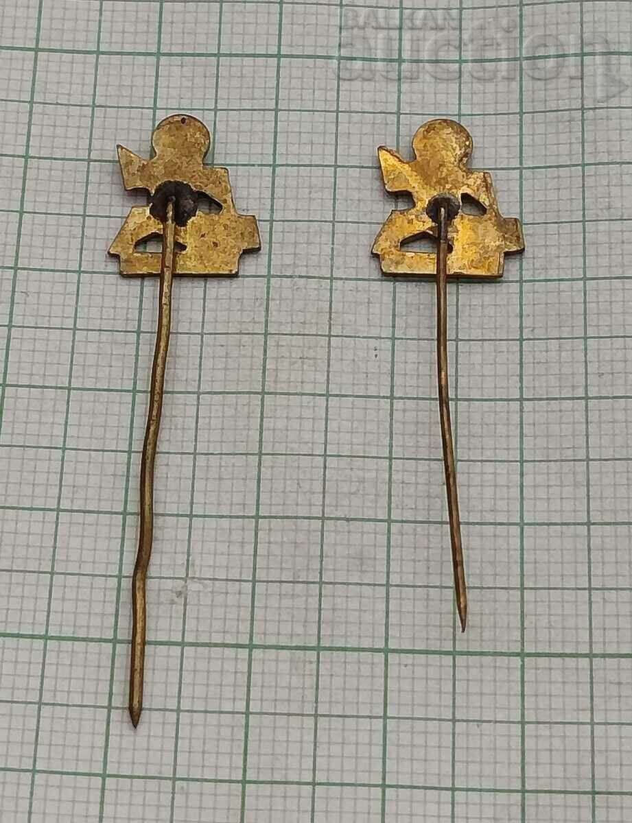 YOUTH TOURISM BUREAU "ORBITA" LOGO BADGE LOT 2 PCS with price 3.00 BGN | € 1.53 YOUTH TOURISM BUREAU "ORBITA" LOGO BADGE LOT 2 PCS with price 3.00 BGN | € 1.53