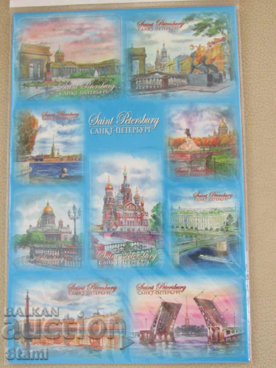 Set of magnets from St. Petersburg, Russia-series-5 with price 9.50 BGN | € 4.86
