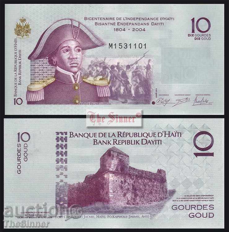 HAITI 10 Gourde HAITI 10 Gourde, P272, 2012 UNC