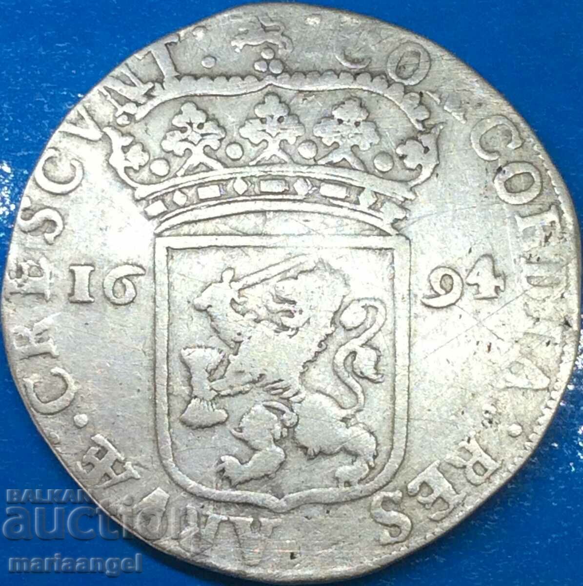 Netherlands 1 ducat 1694 40mm 27.72g silver rare