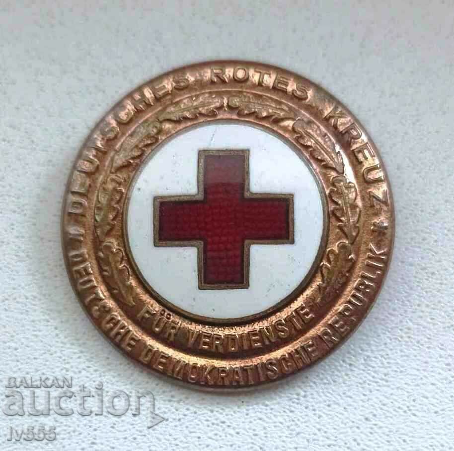 RARE OLD GERMAN BADGE/SIGN - RED CROSS OF MERIT