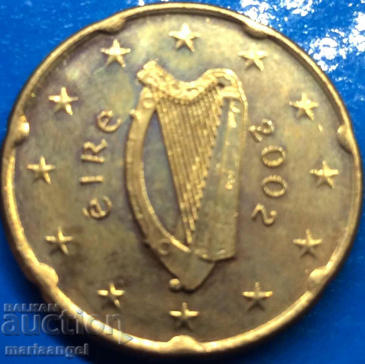 20 euro cents 2002 Ireland UNC