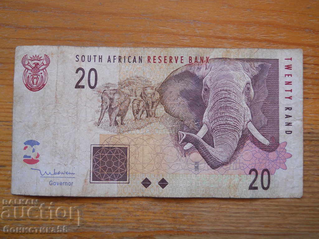 20 Rand 1999 - South Africa ( VF ) 20 Rand 1999 - South Africa ( VF )