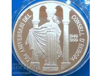 10 Euro 1999 Andorra Prince Joan Bisbe D'Urgel 31.47g silver