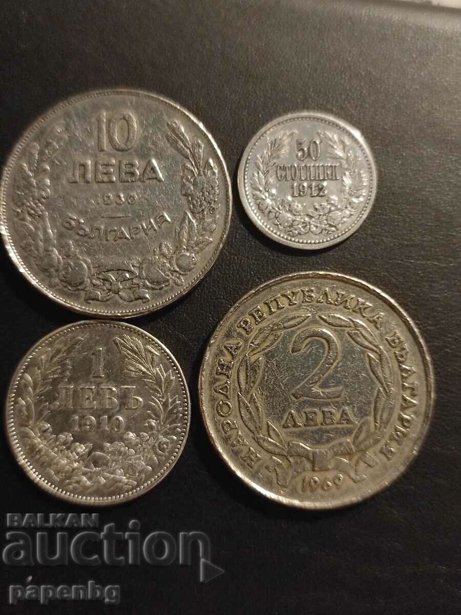 Lot de monede vechi Bulgaria - 4 bucăți, de la 0,01 BGN