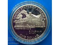 1 dolar 1990 SUA House of Dwight D. Eisenhower PROOF Argint